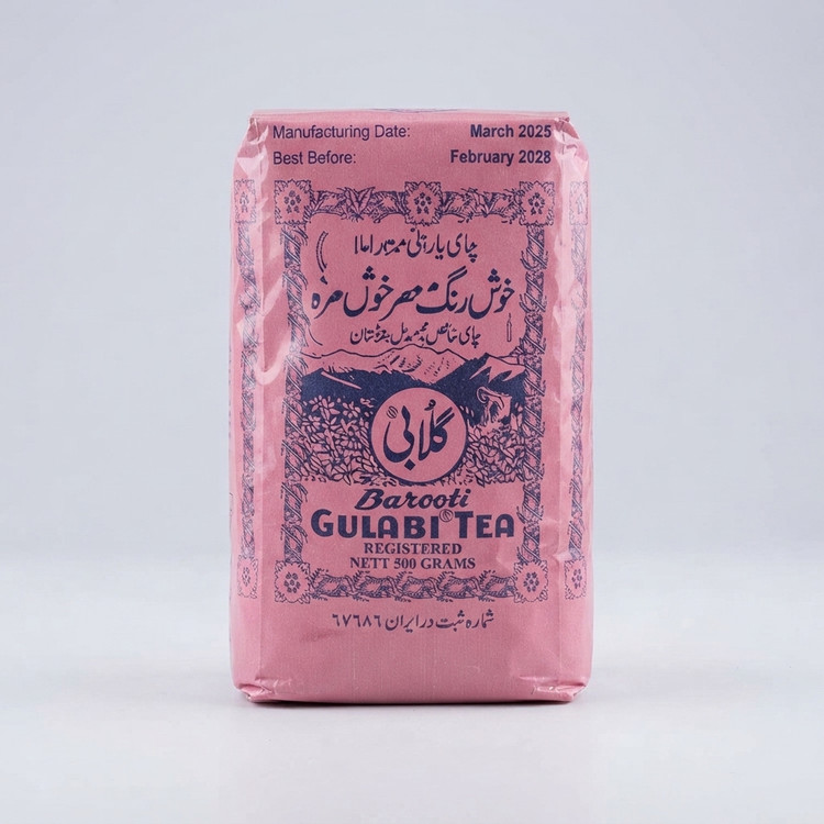 چای گلابی باروتی کلکته هندوستان ۵۰۰ گرمی