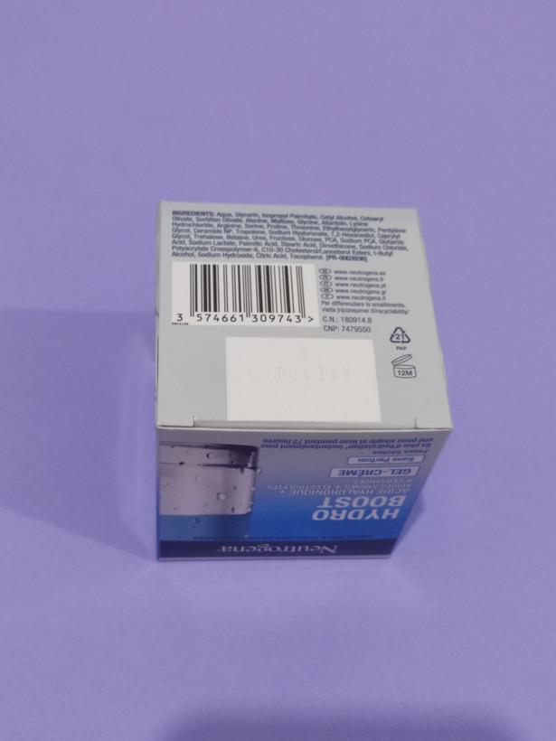 ژل کرم HYDRO BOOST نوتروژینا 50میل فرانسوی